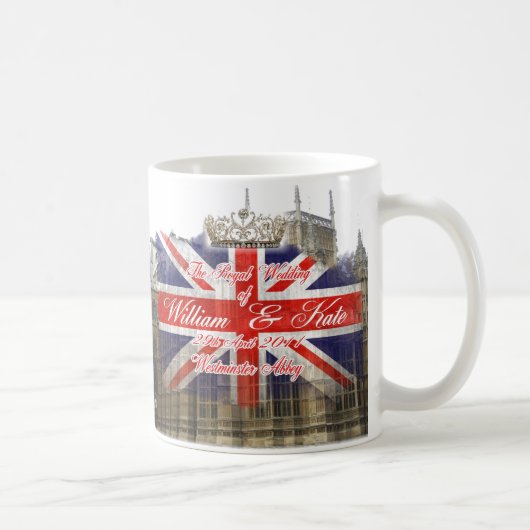 Mug Objet de collection royal de mariage de William et (Droite)