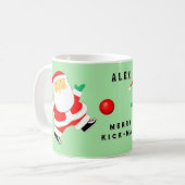 Mug Objet de Noël personnalisé de kickball (Devant gauche)