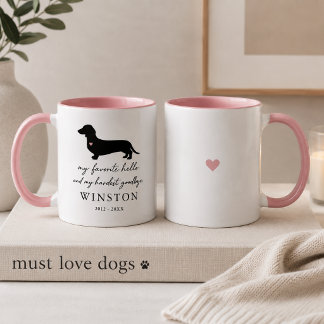 Mug Objet de souvenir personnalisé pour la perte d'un