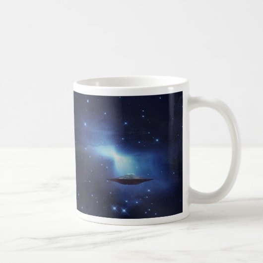 Mug Objet volant UFO dans l'espace (Droite)