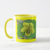 Mug Objets de coordination de violette jaune sauvage (Gauche)