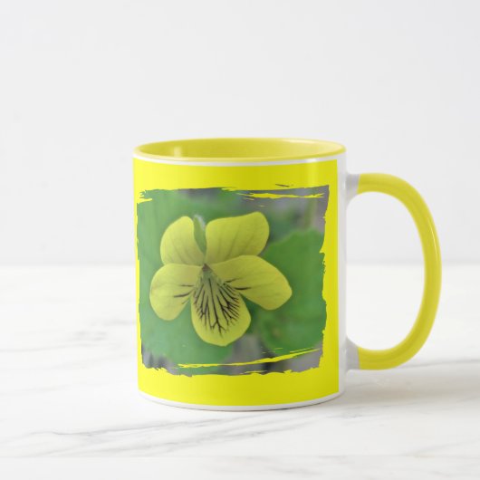 Mug Objets de coordination de violette jaune sauvage (Droite)