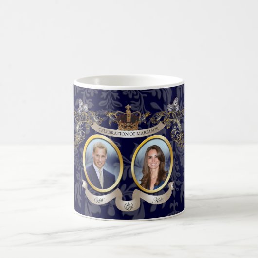 MUG OBJETS DE MARIAGE WILL+KATE / COULEUR DIY (Centre)