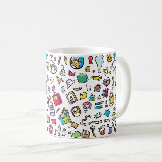 Mug Objets ménagers pour enfants ou objets du quotidie (Devant droit)