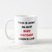 Mug observateur d'oiseaux, avide (Gauche)