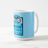 Mug Observateur d'oiseaux original unique (Devant droit)
