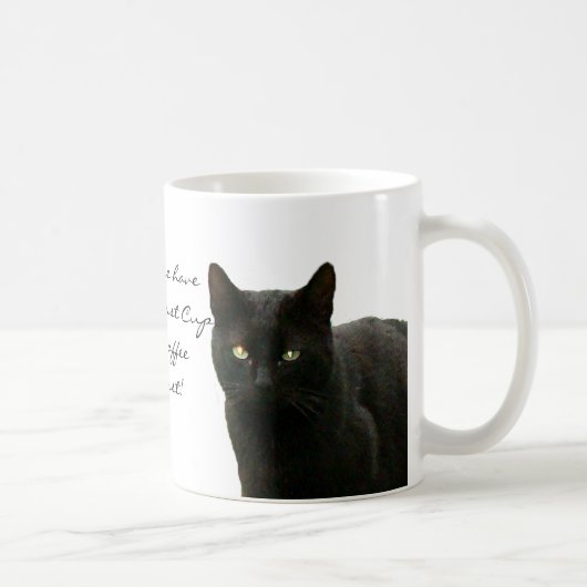 Mug Observation de chat noir (Droite)