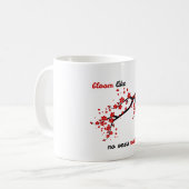 Mug Observation des fleurs - Réflexion de la fin de l' (Devant gauche)