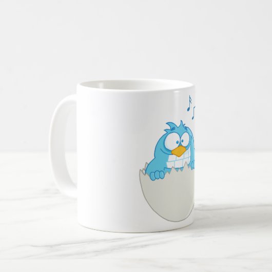 Mug Observation d'oiseaux bleus (Devant gauche)