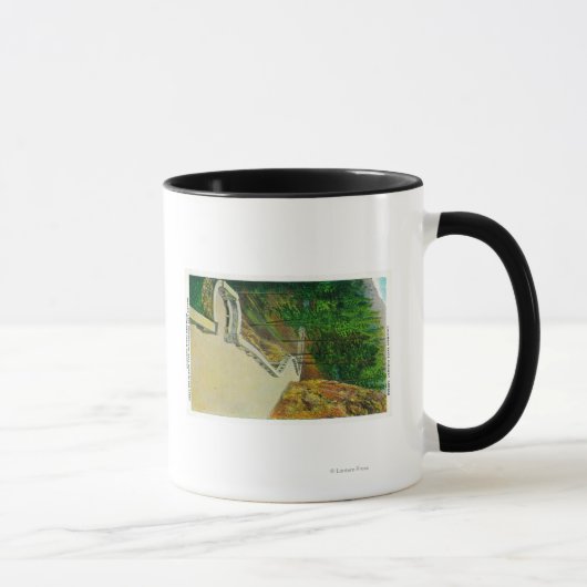 Mug Observatoire de nid d'aigle sur le fleuve Columbia (Droite)