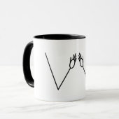 Mug observez le coude (Devant gauche)