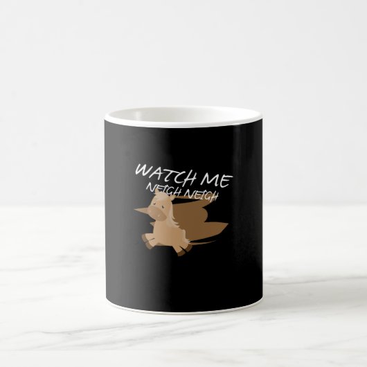 Mug Observez-moi hennir les amants animaux drôles de (Centre)
