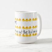 Mug Obstétriciens et canards en caoutchouc jaunes (Devant droit)