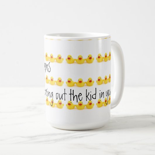 Mug Obstétriciens et canards en caoutchouc jaunes (Devant droit)