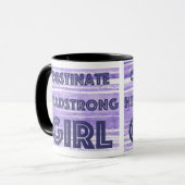 MUG OBSTINER LE GROS-TÊTE DE LA FILLE PURPLE MUG" (Devant gauche)