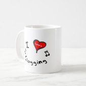 Mug Obstruer obstruant de coeur du cadeau I (Devant gauche)