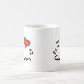 Mug Obstruer obstruant de coeur du cadeau I (Centre)