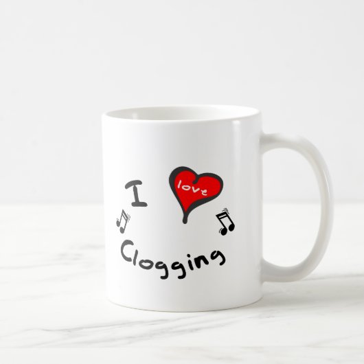 Mug Obstruer obstruant de coeur du cadeau I (Droite)
