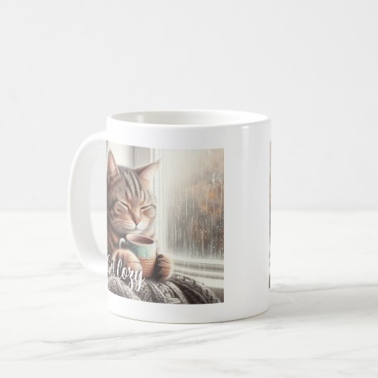 Mug Obtenez un chat confortable (Devant gauche)