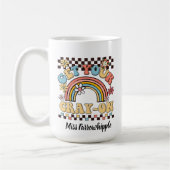 Mug Obtenez votre cadeau d'enseignant d'arc-en-ciel su (Gauche)