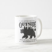 Mug Obtenez-vous dehors (Devant droit)