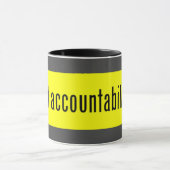 Mug Obtenir des comptes - Jaune et Noir (Centre)