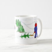 Mug Obtenir le sapin de Noël (Devant droit)
