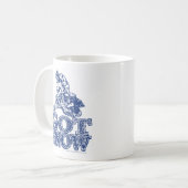 Mug Obtenir-Neige-Affliger-Bleu (Devant gauche)