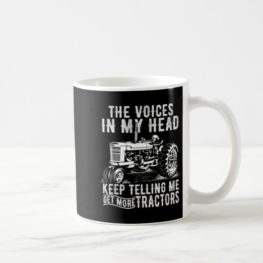 Mug Obtenir plus de tracteurs citations drôles tracteu (Droite)