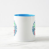 Mug Obtenons un Art numérique graphique de Noël brilla (Centre)