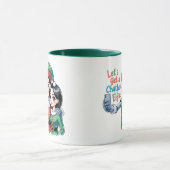 Mug 🤖 Obtenons un Chatbot Elfie Mèmes de Noël amusant (Centre)