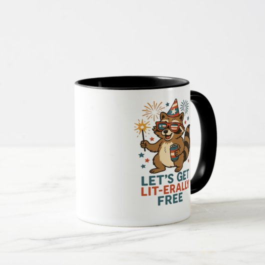Mug Obtenons un design vraiment libre - Citation de fê (Devant droit)
