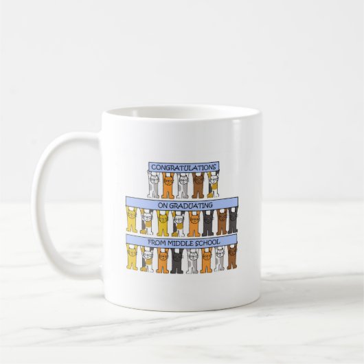 Mug Obtention du diplôme de collège (Gauche)