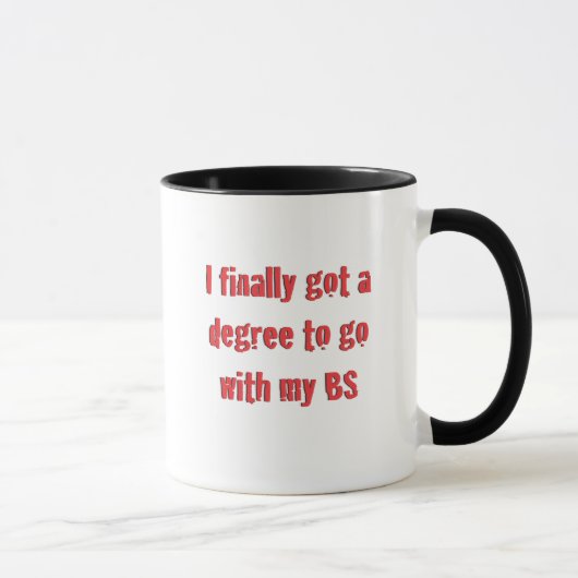 Mug Obtention du diplôme d'université (Droite)