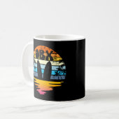 Mug OBX Banques extérieures Caroline du Nord Retro Sun (Devant gauche)