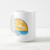 Mug OBX Banques extérieures coucher de soleil désorgan (Devant gauche)