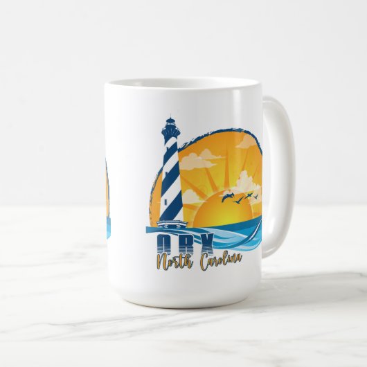 Mug OBX sunset (Devant droit)