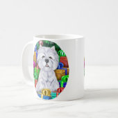 Mug Occasion de Noël Westie (Devant gauche)