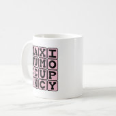Mug Occupation Maximale, Grossesse Drôle (Devant gauche)