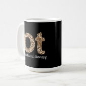 Mug Occupational Therapy OT Cheetah Print (Devant gauche)