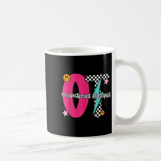 Mug Occupational Therast Retro Checkered Ot Graduation (Droite)
