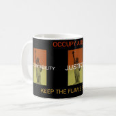 MUG OCCUPER L'AMÉRIQUE CONTINUE DE BRÛLER LA FLAMME ! (Devant gauche)