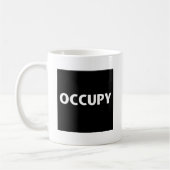 Mug Occupy (blanc sur noir) (Gauche)