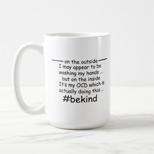 Mug OCD - Sensibilisation Obsessionnelle Compulsive au (Gauche)