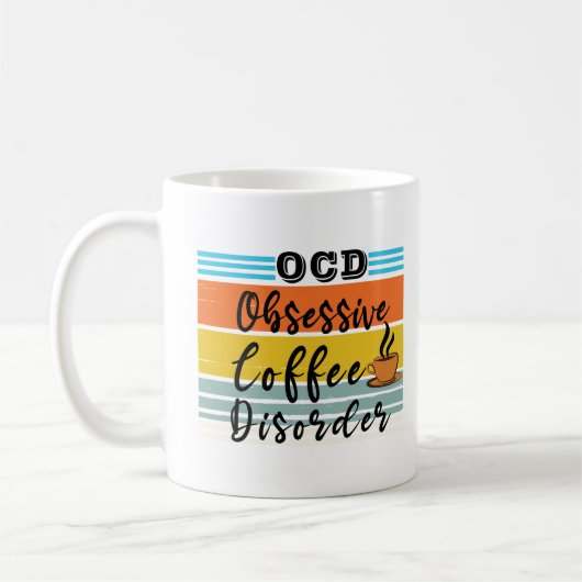 Mug OCD, Trouble du café obsessionnel | Cute Louveuse (Gauche)