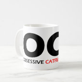 Mug OCD - Trouble Obsessionnel du poisson de chat (Devant gauche)
