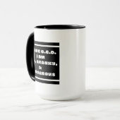 Mug OCD=Vieux, Cranky Et &Dangereux (Devant gauche)
