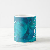 Mug Océan Abstrait Blue Turquoise 60 et Sassy Birthday (Centre)