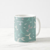 Mug Ocean Animaux Baleines Bleu (Devant droit)