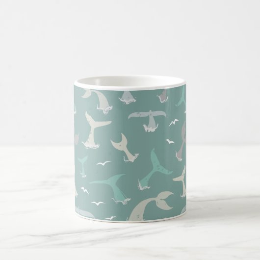 Mug Ocean Animaux Baleines Bleu (Centre)